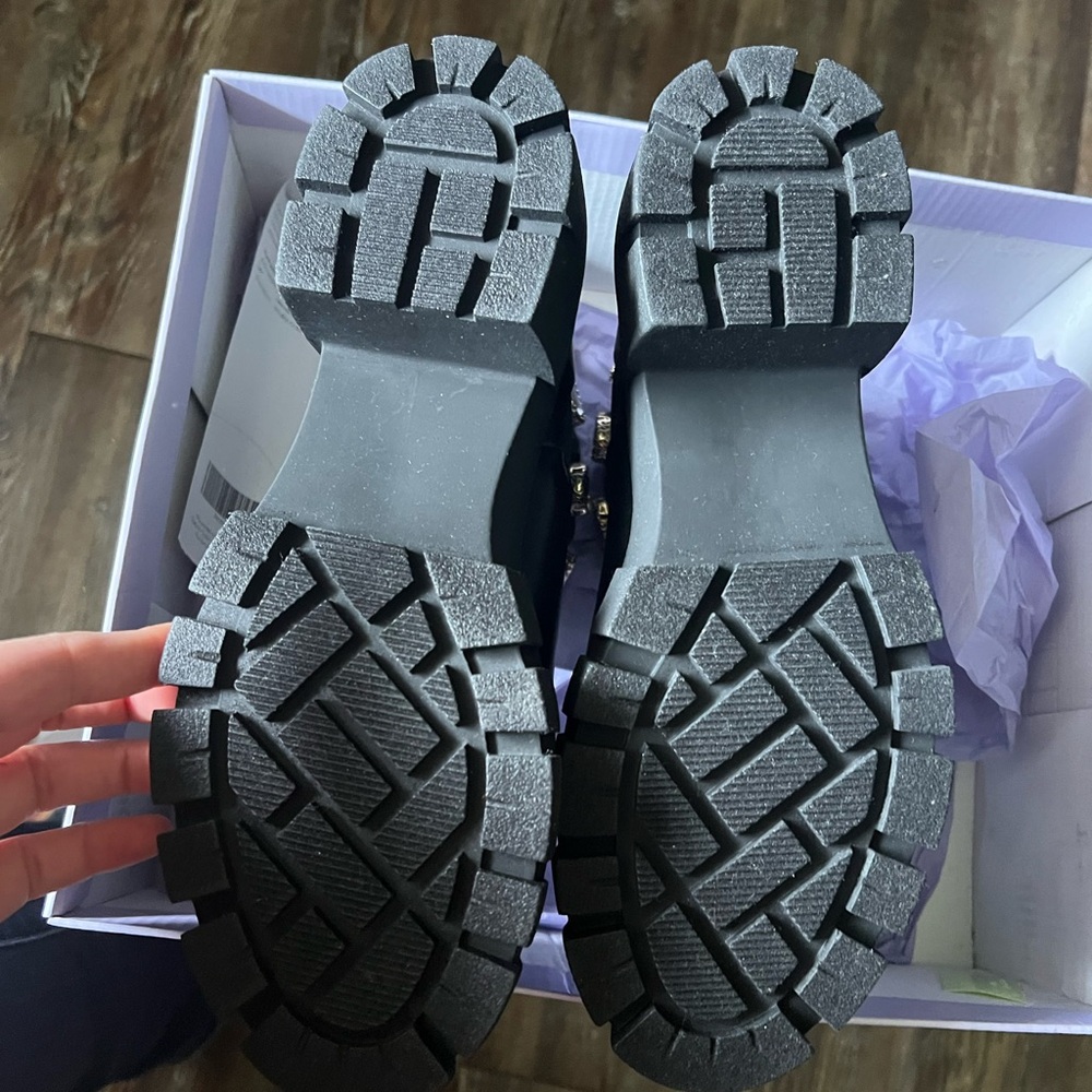 Women's Black Chunky Sole Shoes